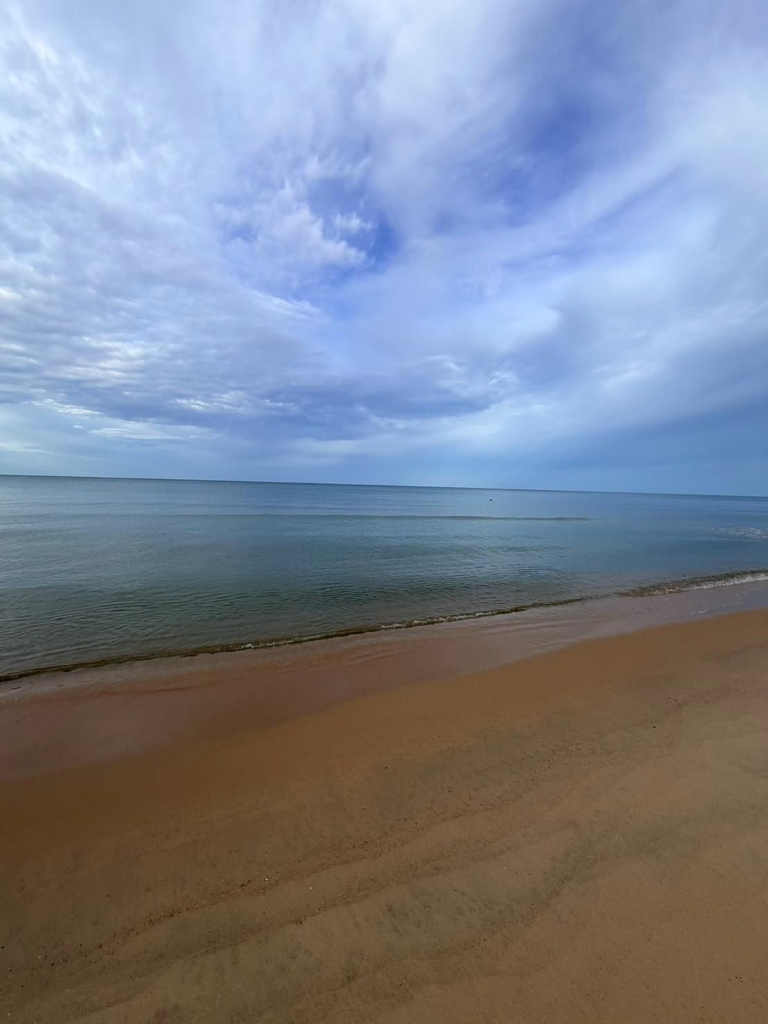 Sichon Beach site: Beach sand and sea wide view
